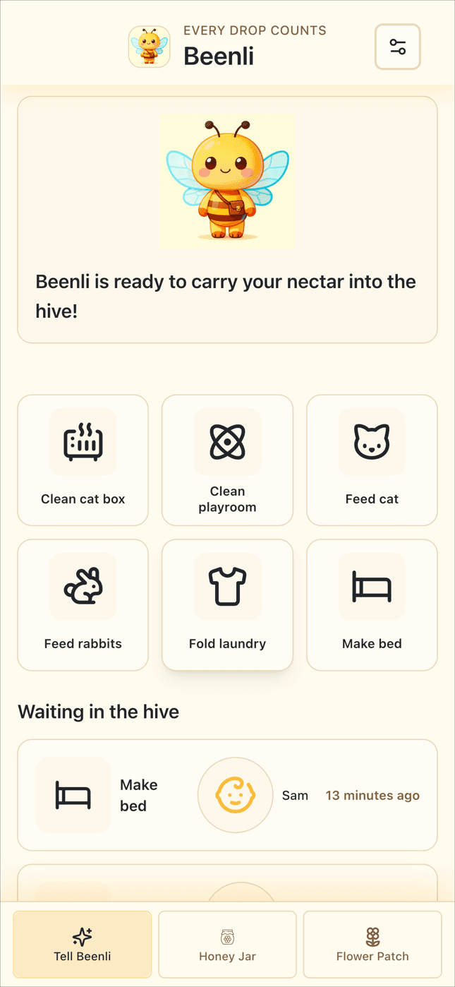 Tell Beenli interface